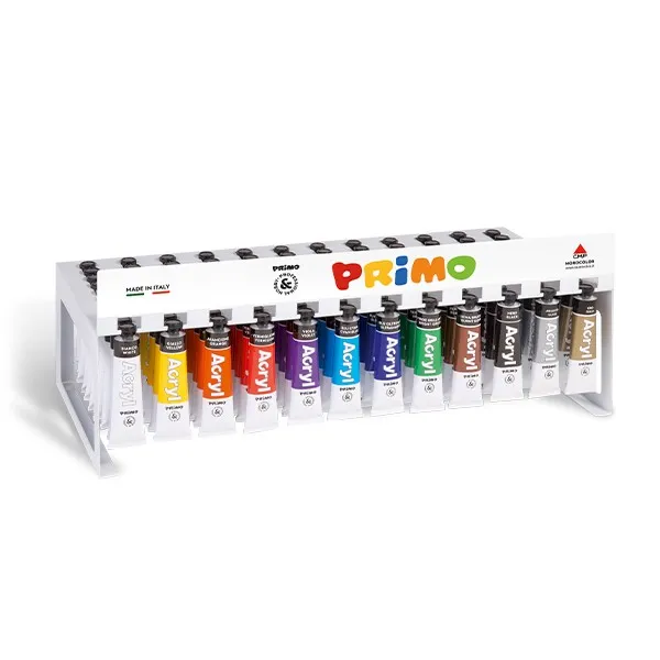 رنگ اکریلیک پریمو مدل PRIMO ACRYL رنگ CYAN BLUE حجم18 میلی لیتر - Image 2