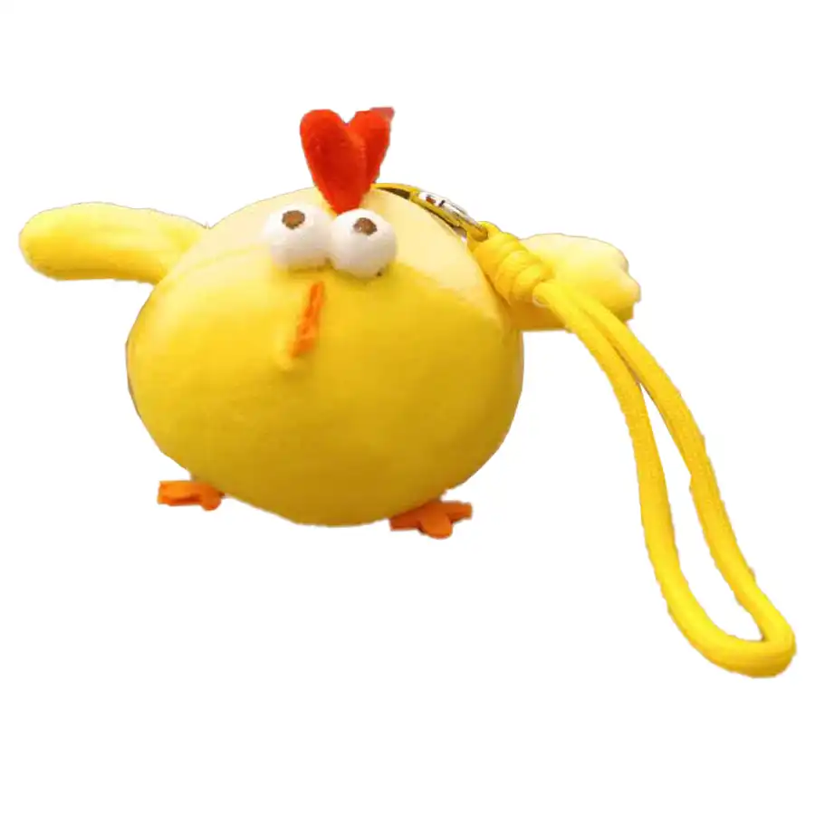 10 cm fluffy chick hanging polish doll