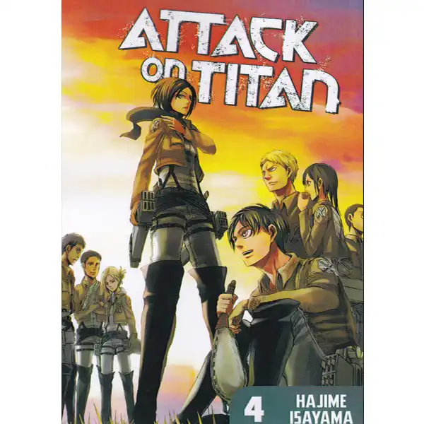 Attack On Titan 4 manga series book by Hajime Isayama