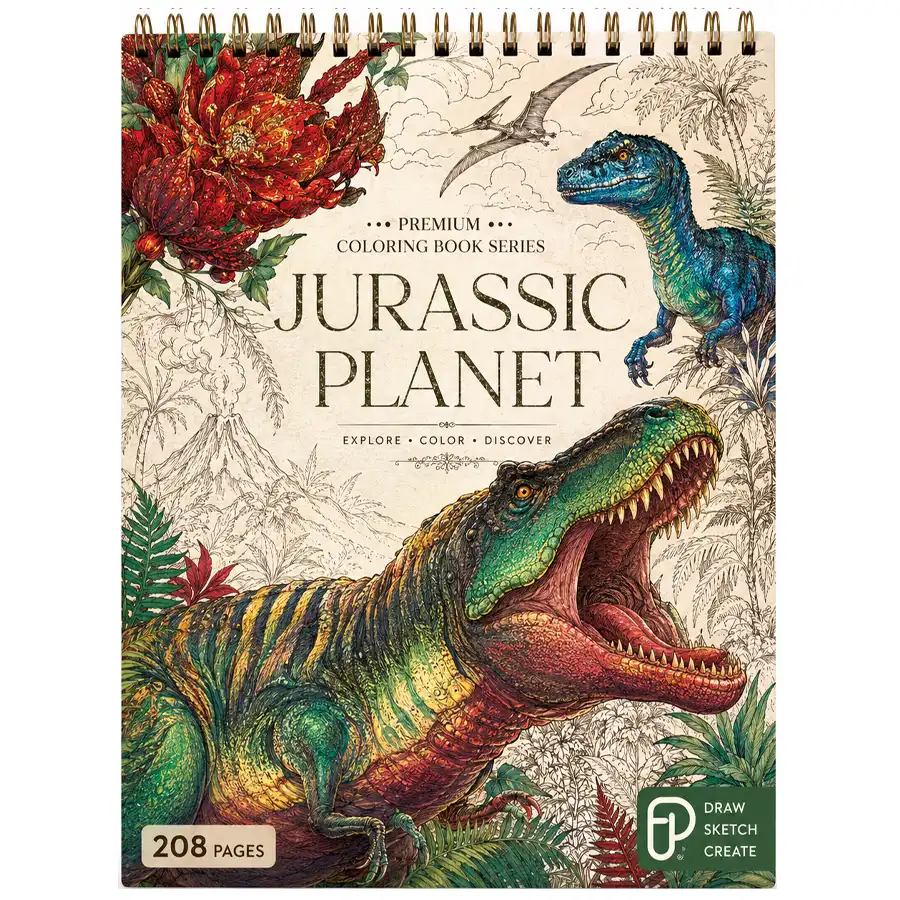 JURASSIC PLANET series palette coloring book