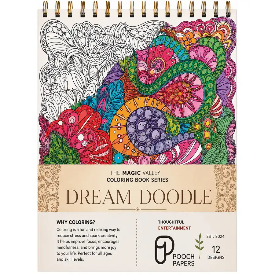 DREAM DOODLE series palette coloring book