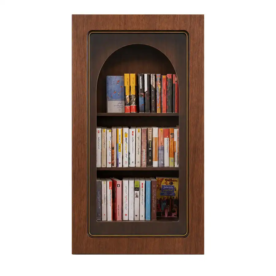 Miniature library, small size wooden model