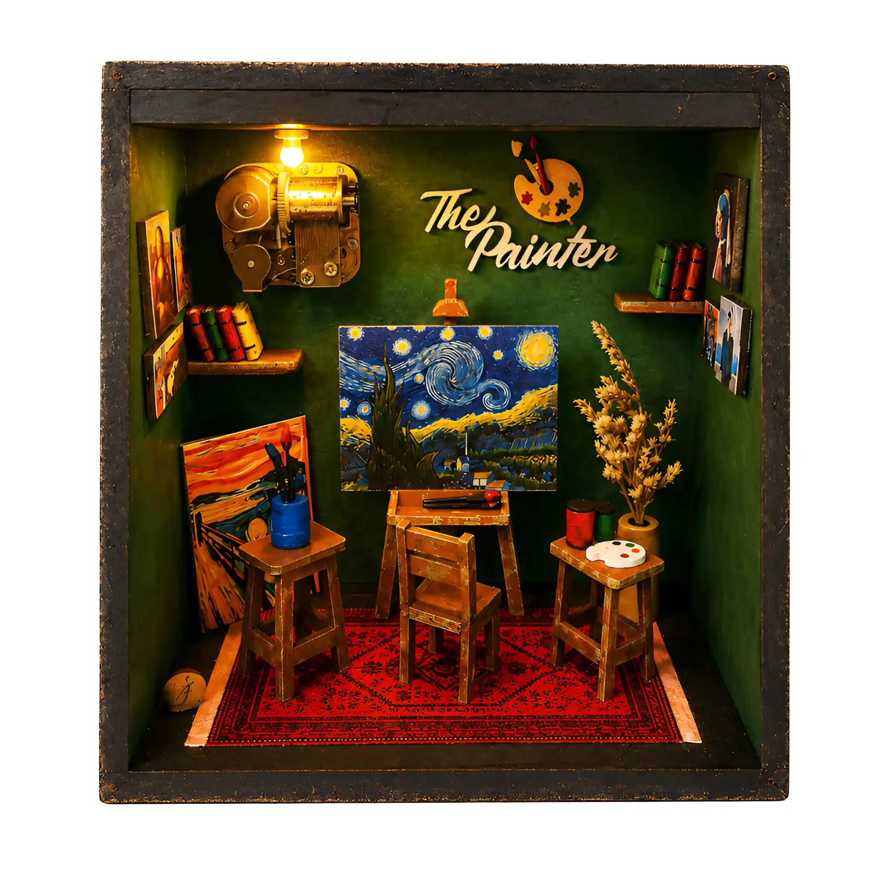 Miniature musical box, painter's model