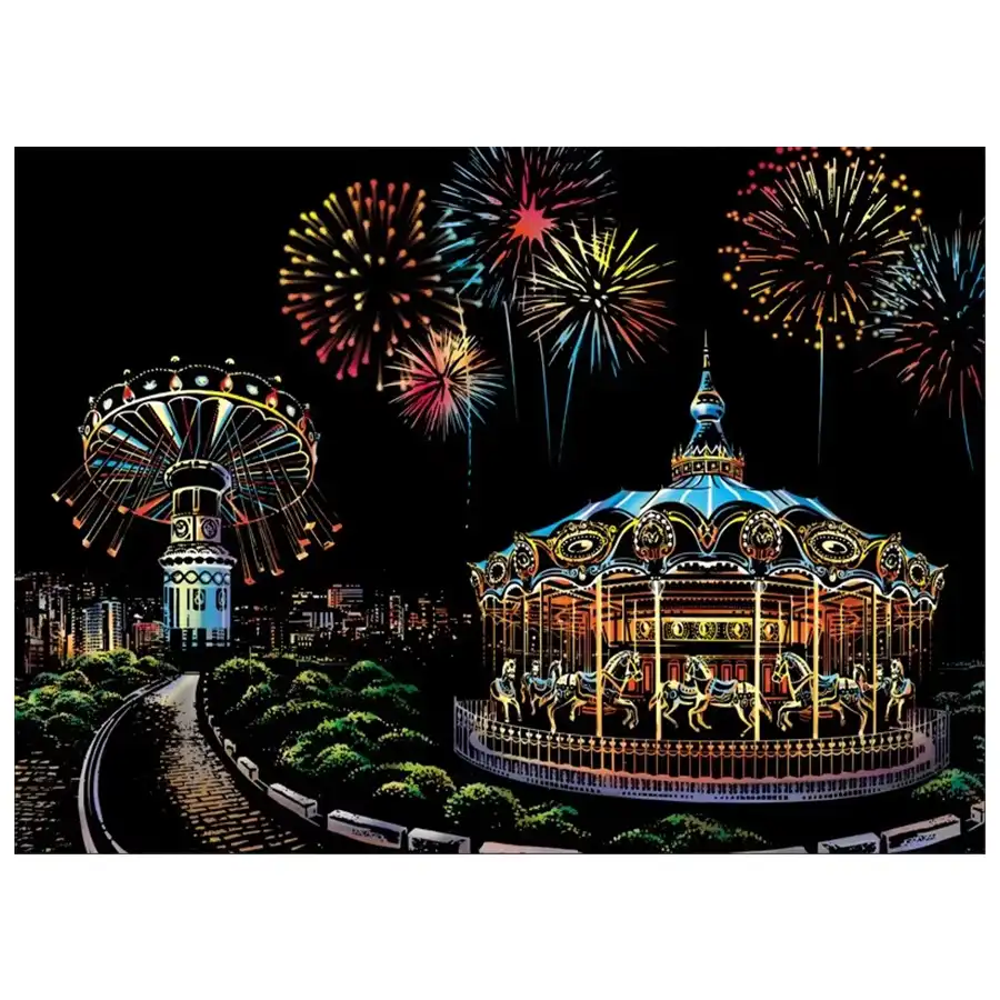 Scrooge painting size A3 amusement park design