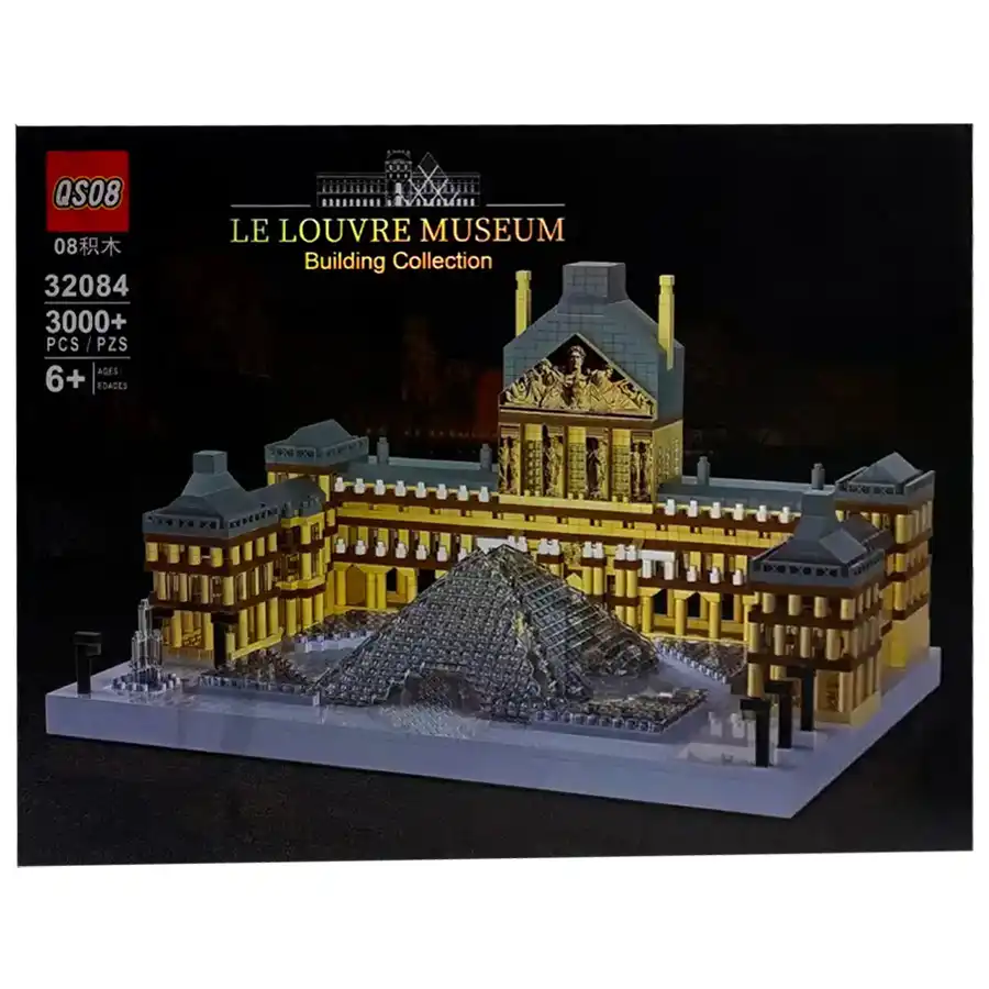 Lego 3000 pieces Louvre Museum model 32084