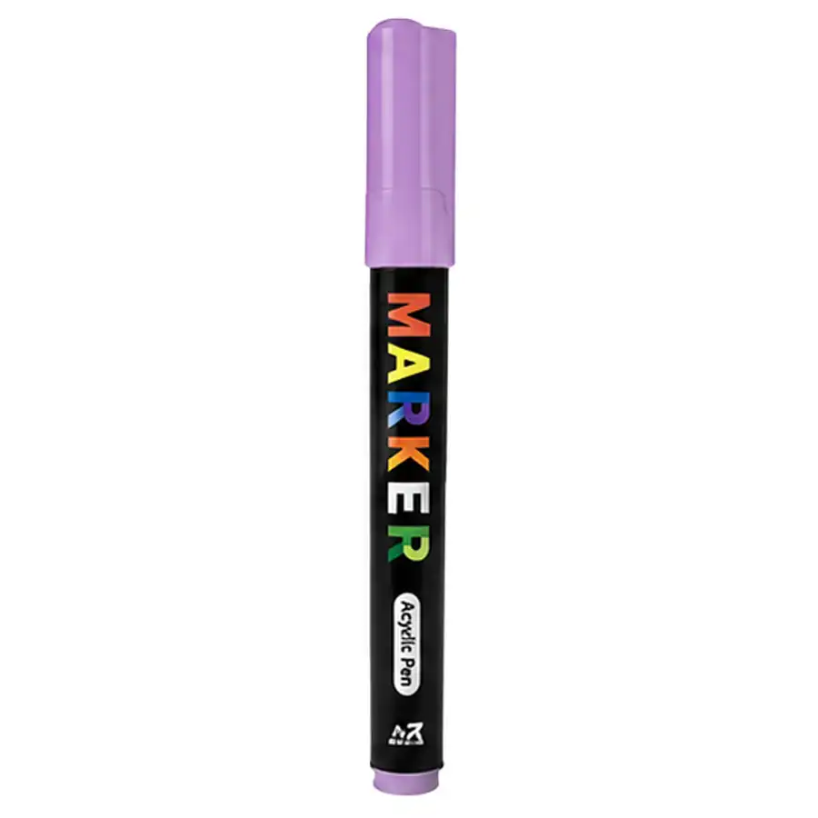 M&G acrylic marker, model 12376, lilac color
