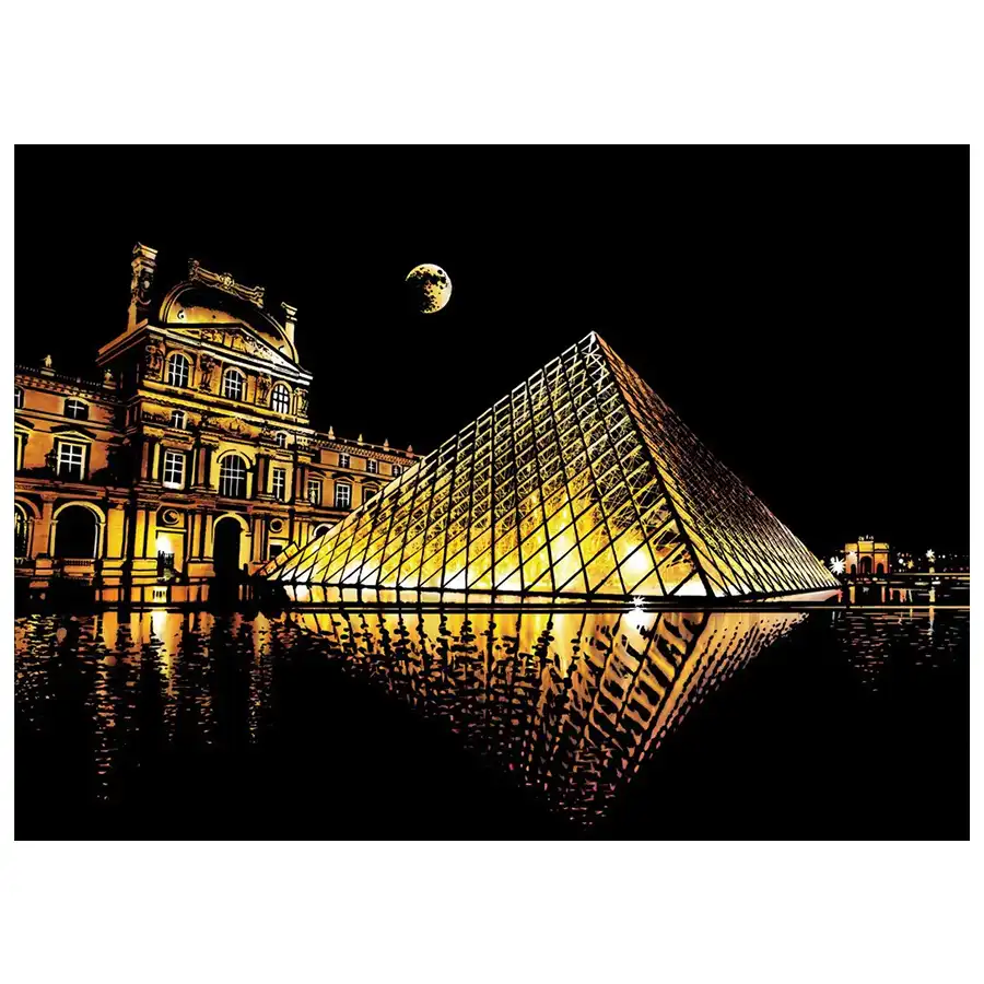 Scrooge painting size A3 Louvre Museum design