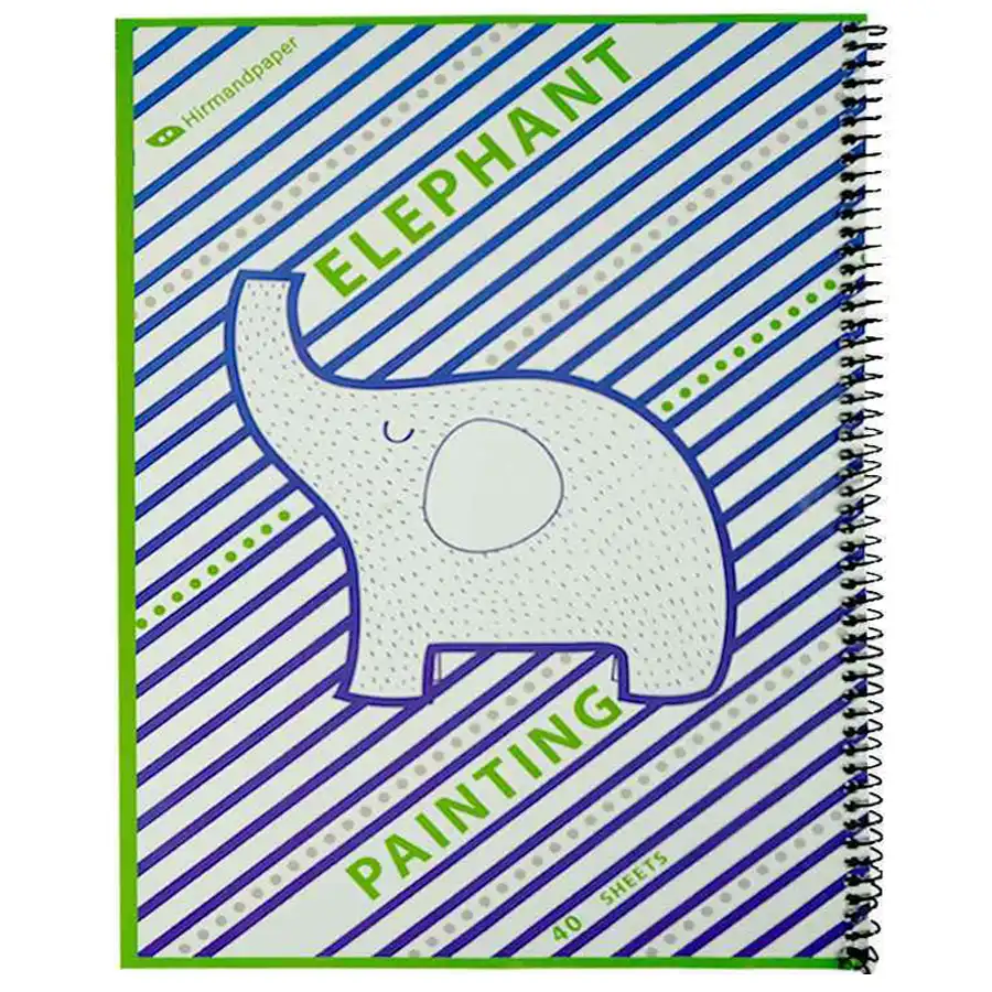 Hirmand 40-sheet wire drawing notebook