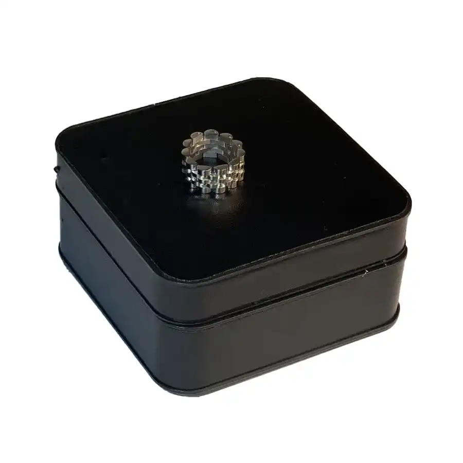 Watch-style steel ring