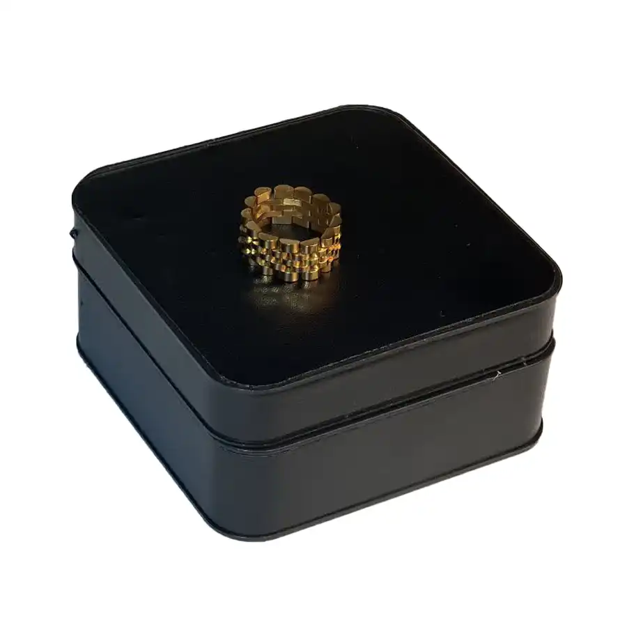 Watch-style steel ring