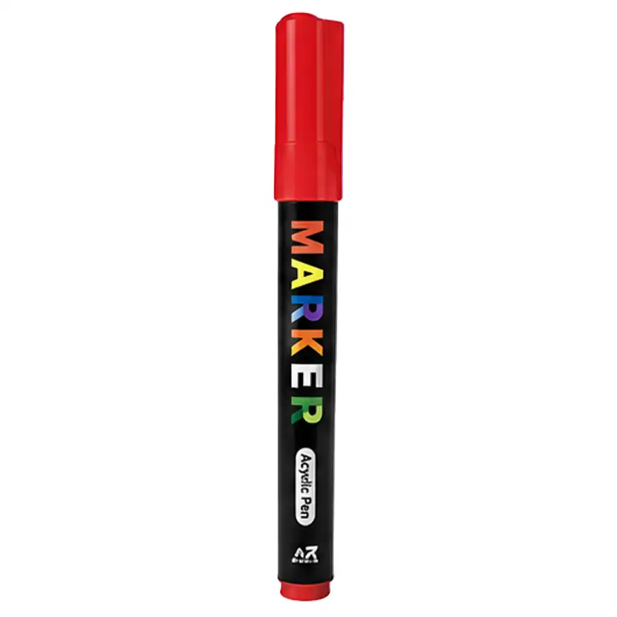 M&G Acrylic Marker, Model 12376, Red