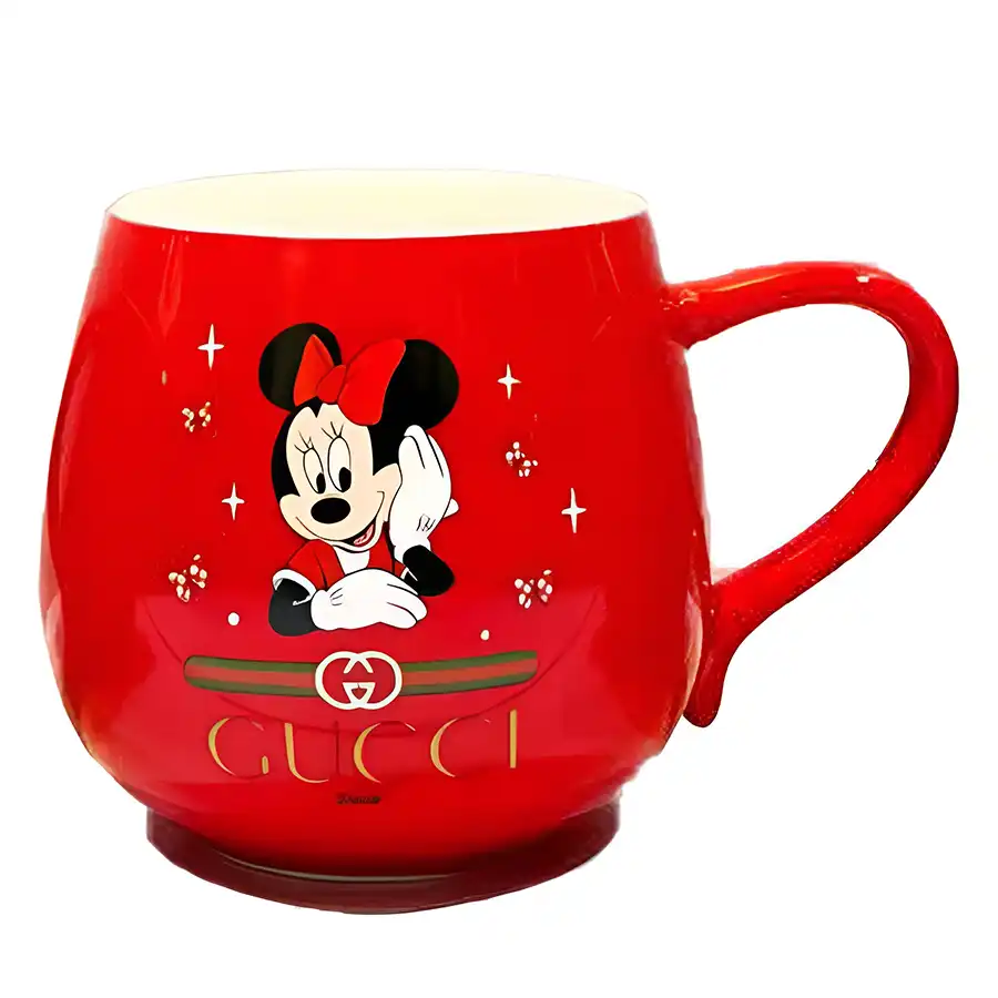 Red Mickey Mouse Ceramic Mug