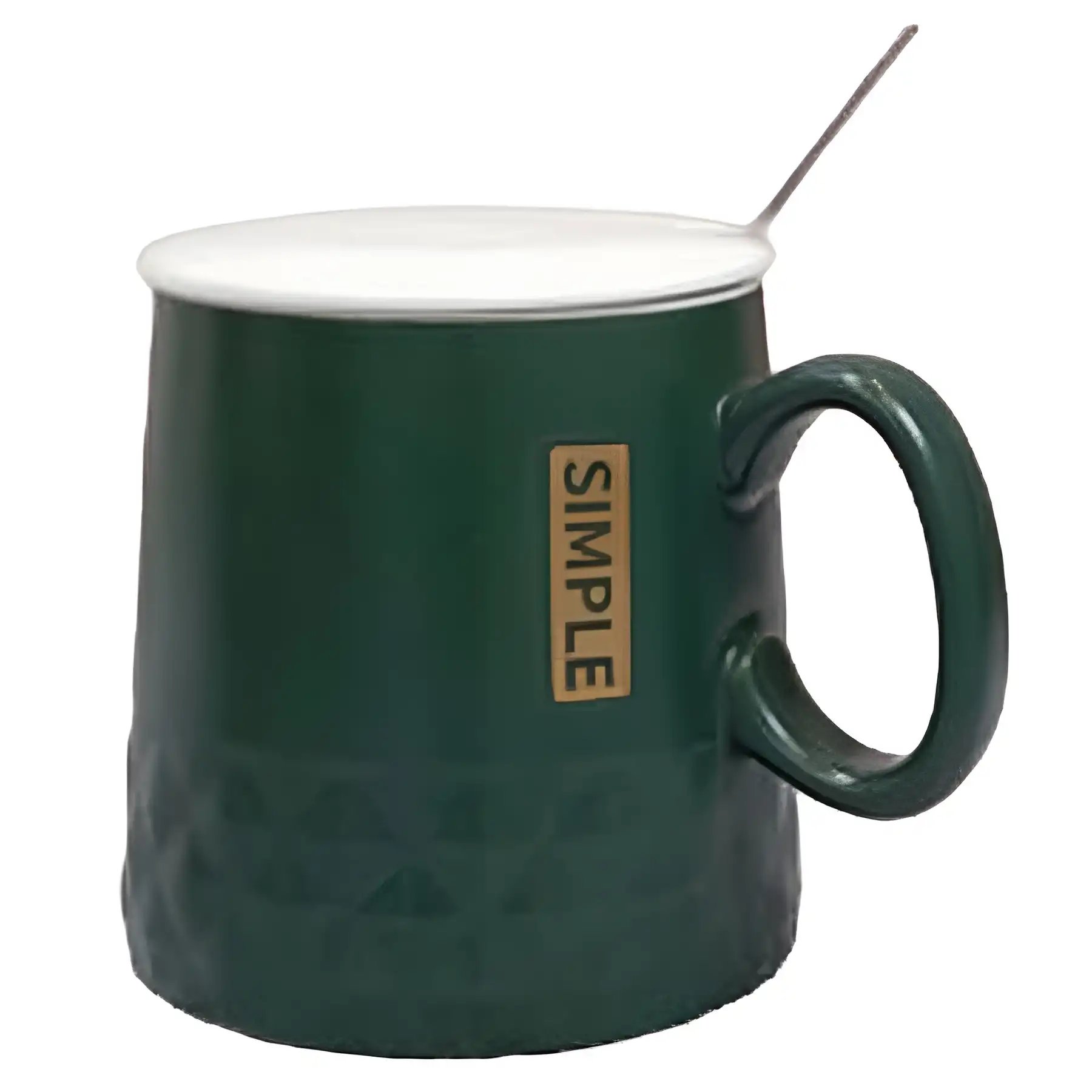 Ceramic mug with lid