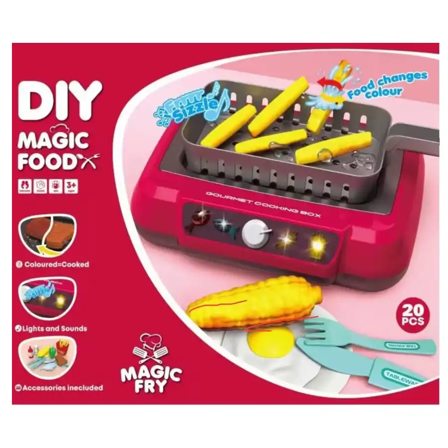 Tabletop Frying Oven Toy Set with Complete Accessories