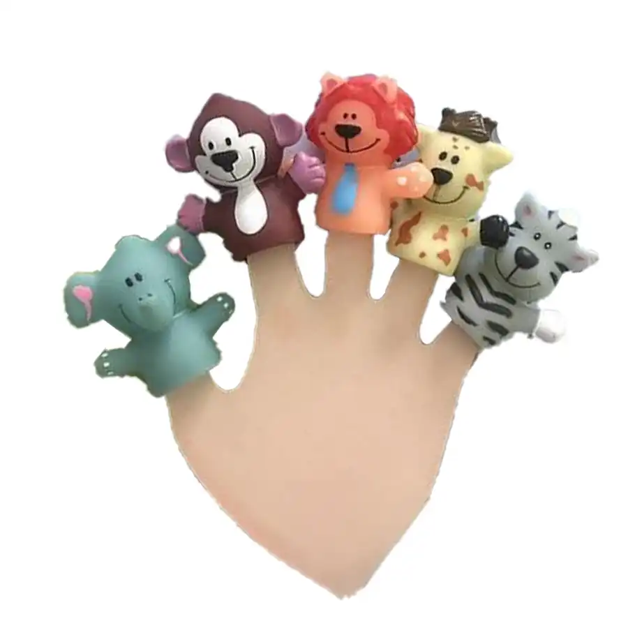 Jungle animal finger puppets