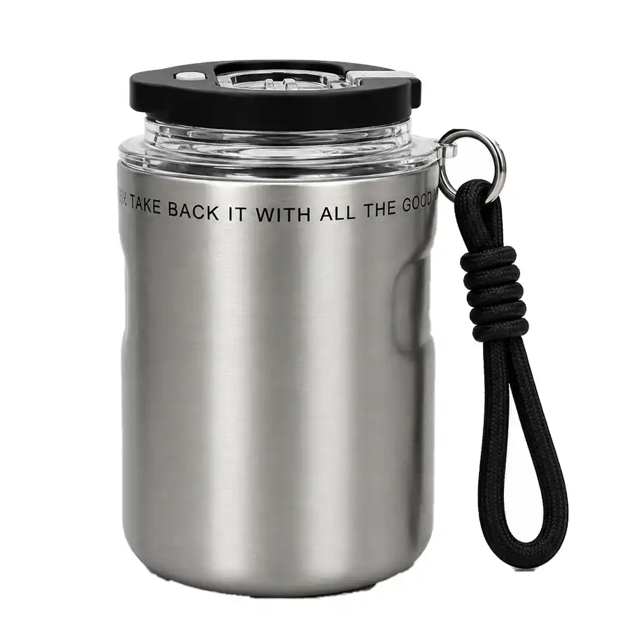 HSCUP travel mug, dual-mode model, HSCUP, capacity 260 ml, steel color