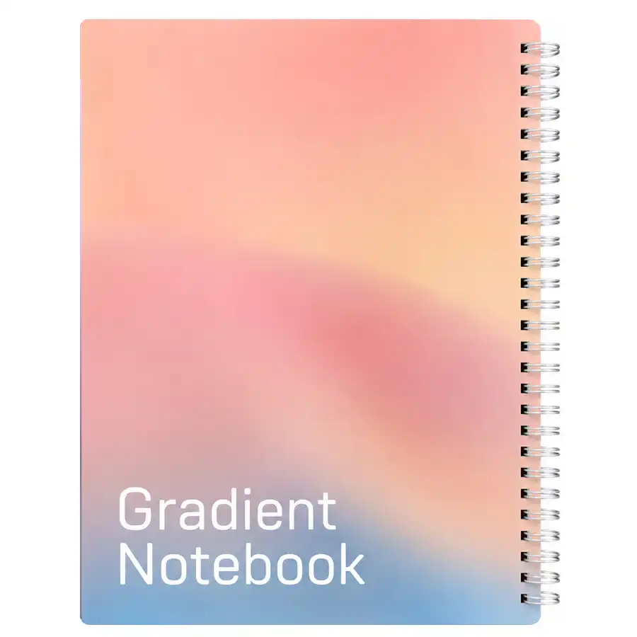 Iman 100-page notebook, model 0503, pink and blue