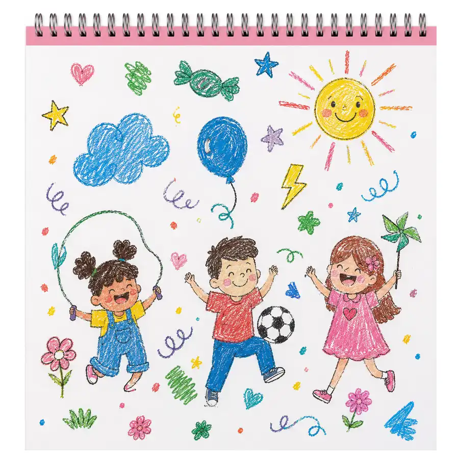 Iman 30-page drawing notebook, model 0201, design number 19
