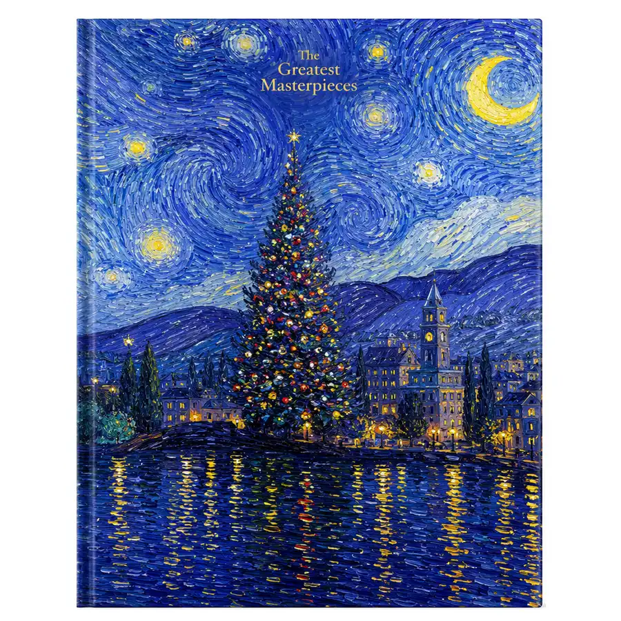 26-ring binder, Van Gogh Starry Nights model