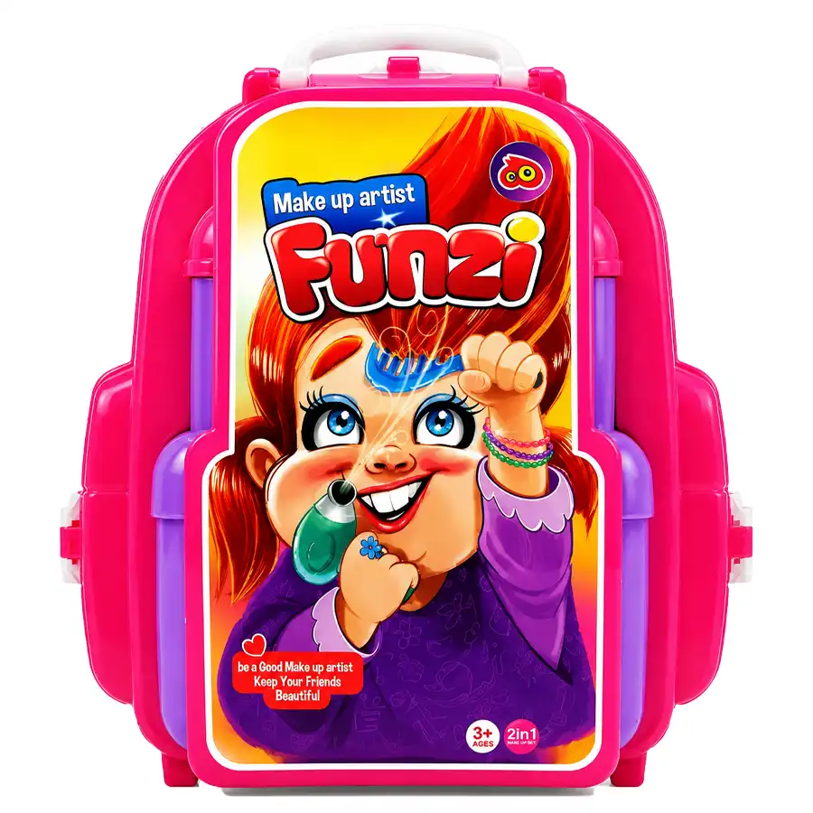 Girls' fantasy backpack toy, hairdresser model