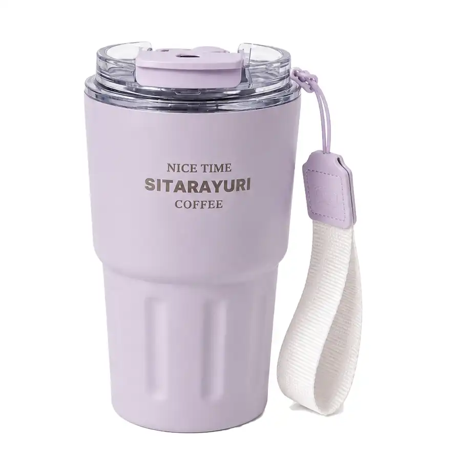 Sitara travel mug, dual-mode model, 360 ml capacity, ivory color