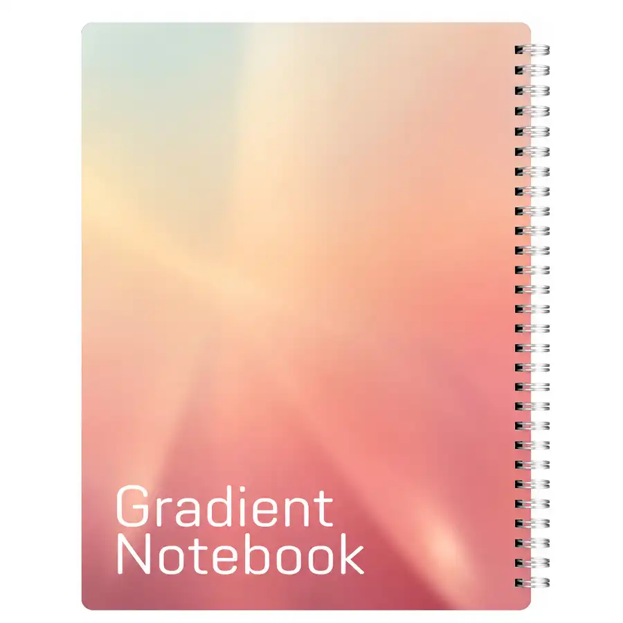 Iman 100-page notebook, model 0503, white and pink