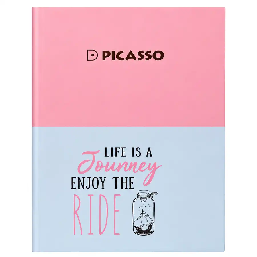 Picasso 6-Ring Binder, Model 2889, Pink-Blue