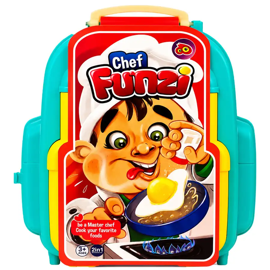 Boys' fantasy backpack toy, cooking model