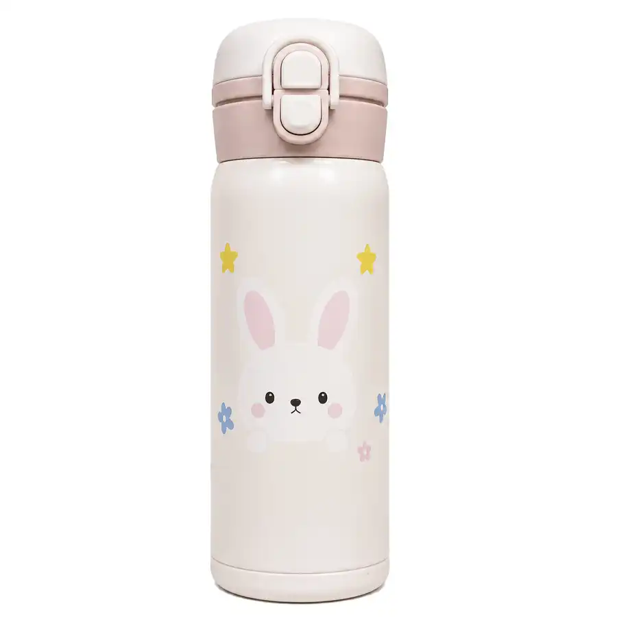 Novelty Travel Mug – Double-Lock Lid, 350ml Capacity, Rabbit Design