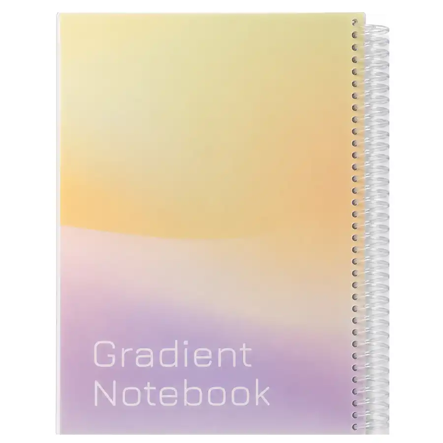 Iman 100-page homework notebook, model 0506, yellow to purple