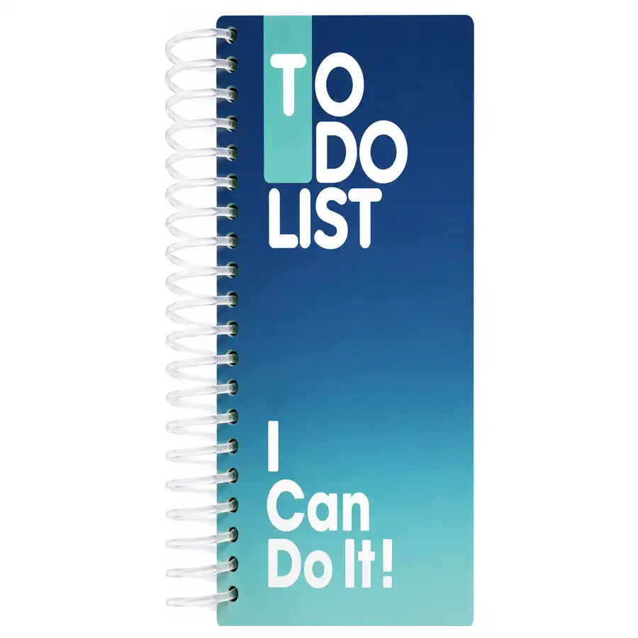 Daily planner notebook, 120 sheets of dot note, TO DO LIST model, dark blue color