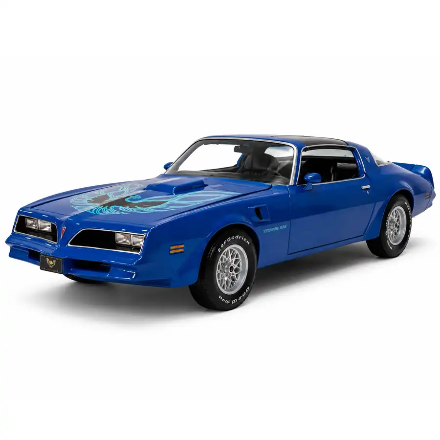 Maisto car, 1978 Pontiac, blue