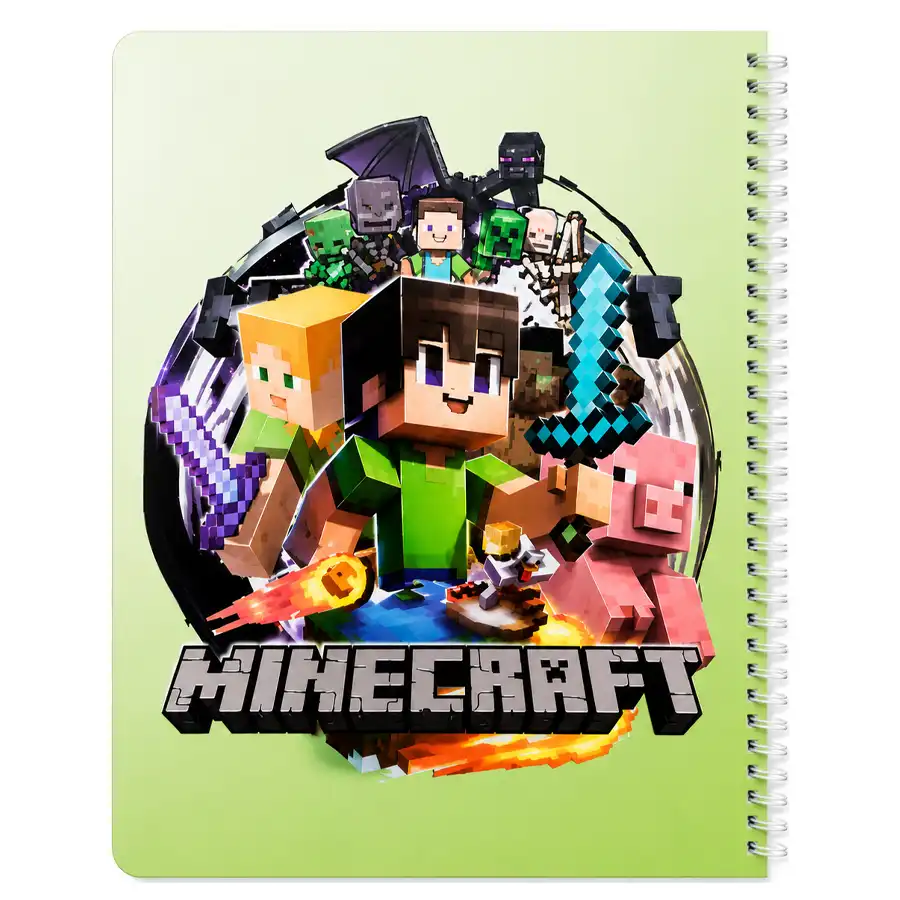 Rahli drawing notebook, 50 sheets, Minecraft design