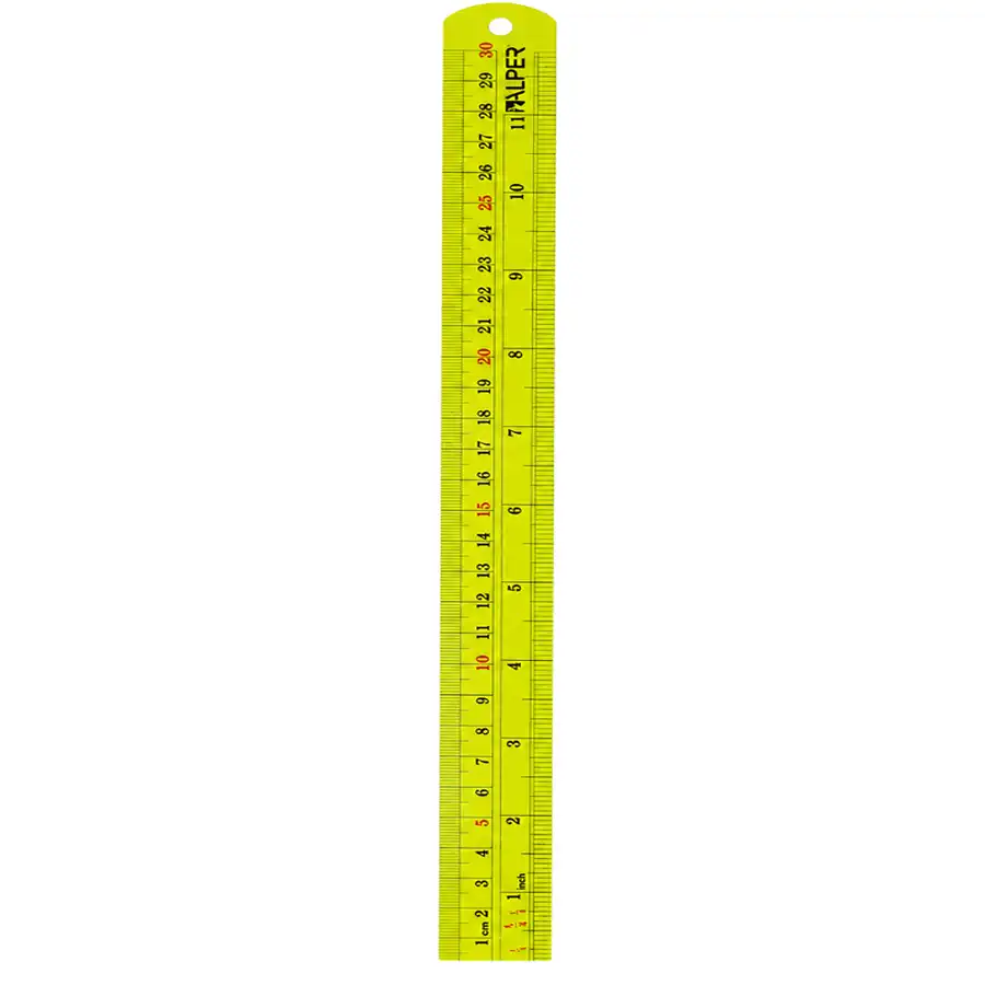 Alper 30cm Metal Ruler – Green