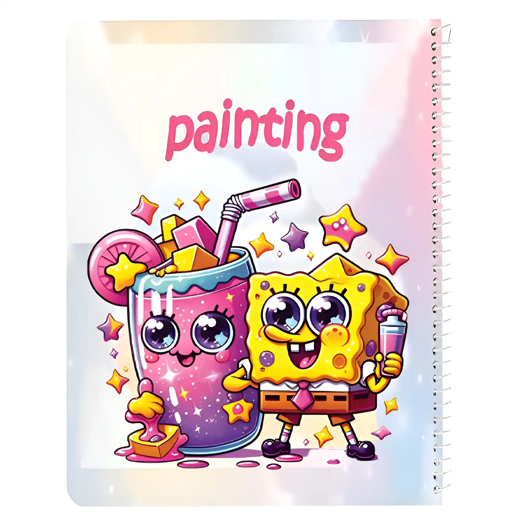 Rahli drawing notebook, 50 sheets, SpongeBob design