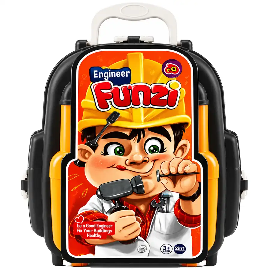 Engineering model fantasy backpack toy for boys