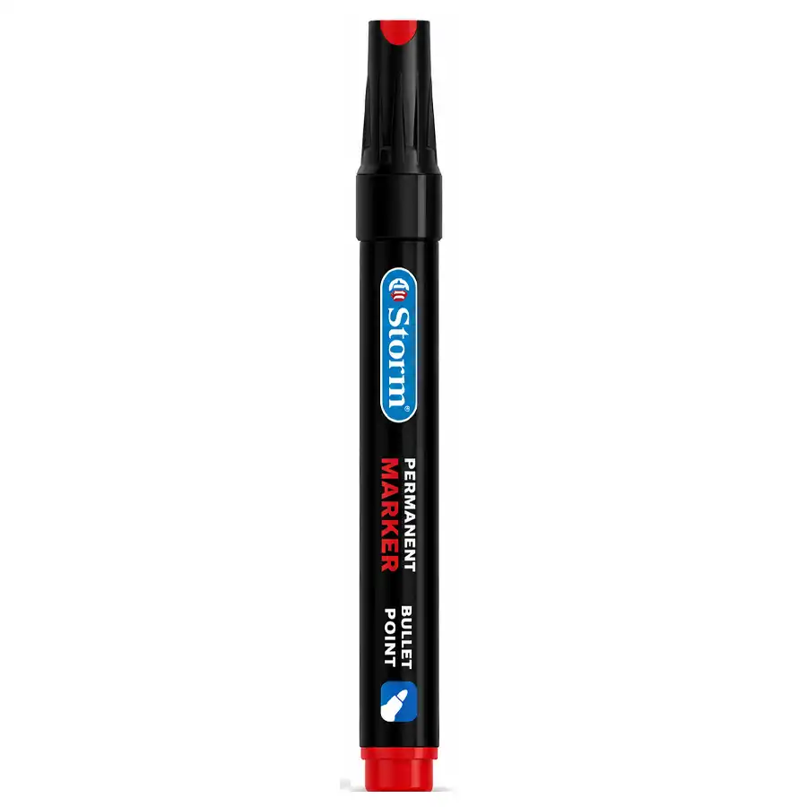 Storm round tip permanent marker, blue ...