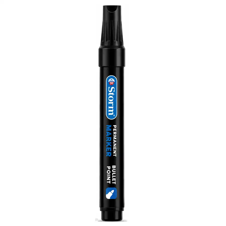 Storm round tip permanent marker, black