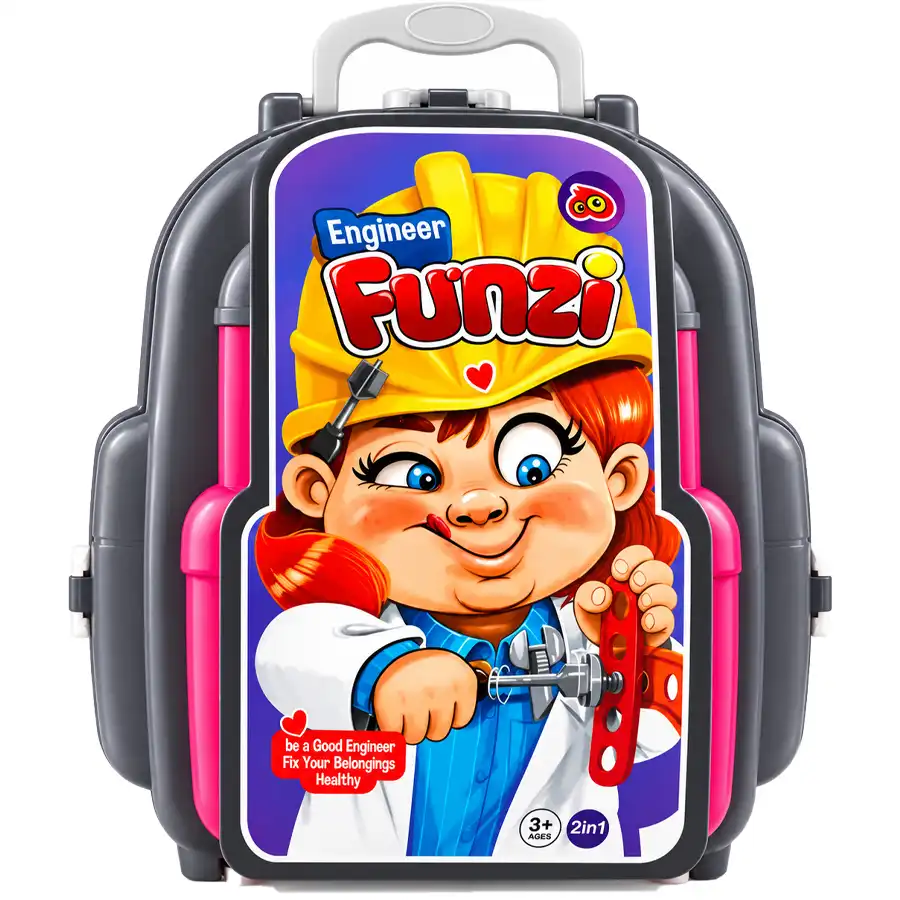 Fantasy backpack toy for girls, engineering model