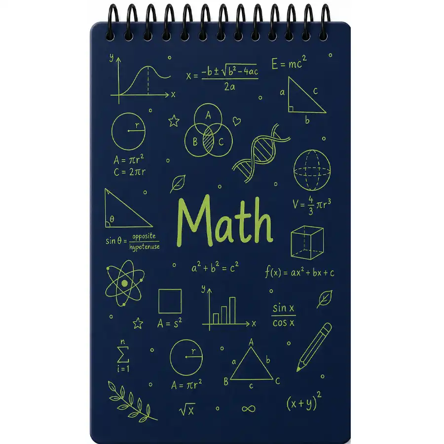 A6 Dot-Grid Notebook, 100 Sheets, Navy Blue