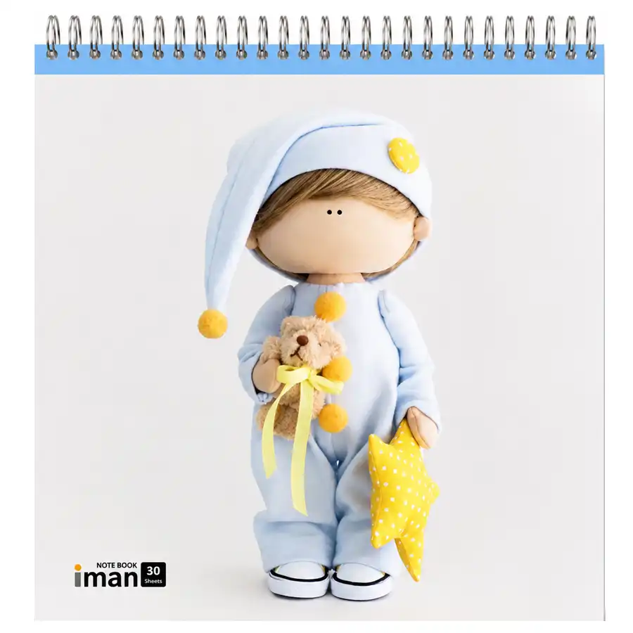 Iman 30-page drawing notebook, model 0201, design number 8