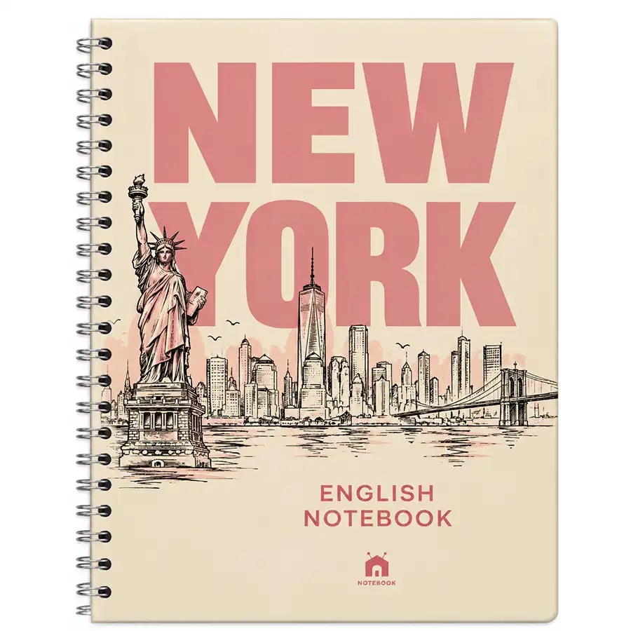 Nahal 60-page language notebook, model 7632, New York design