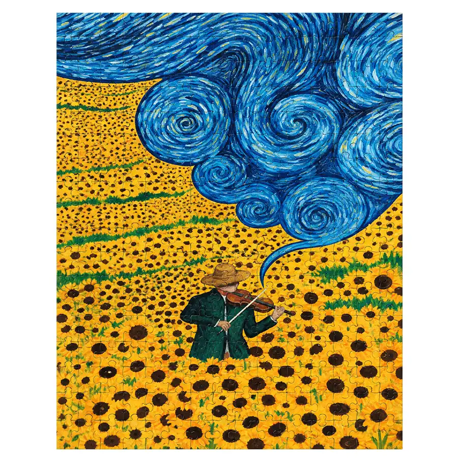 166-piece wooden puzzle, Rikordi design number 2