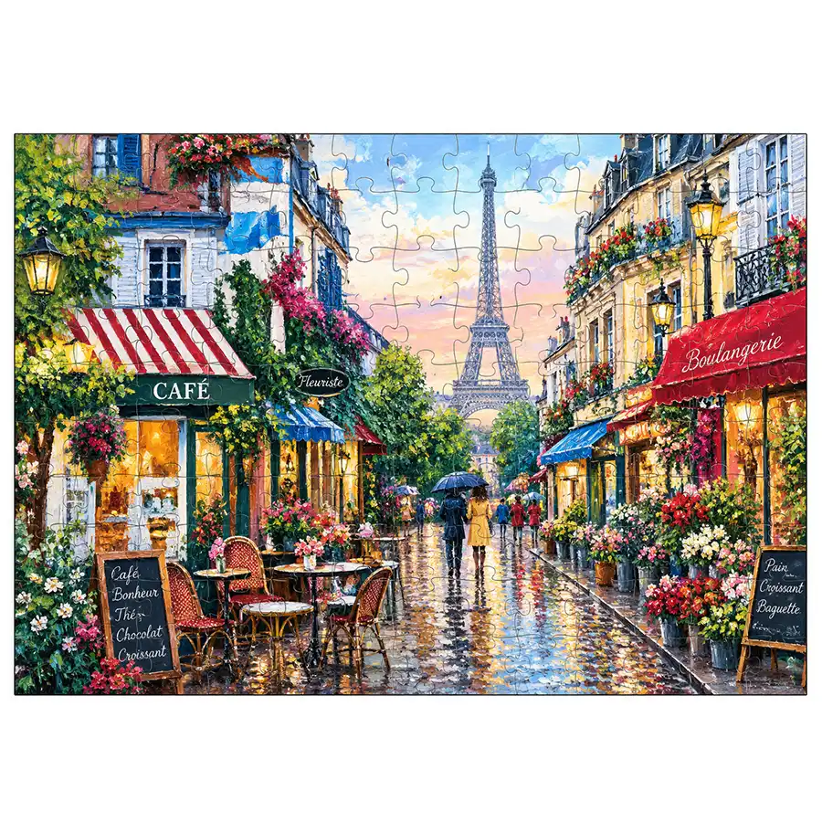 166-piece wooden puzzle, Ricordi design number 3