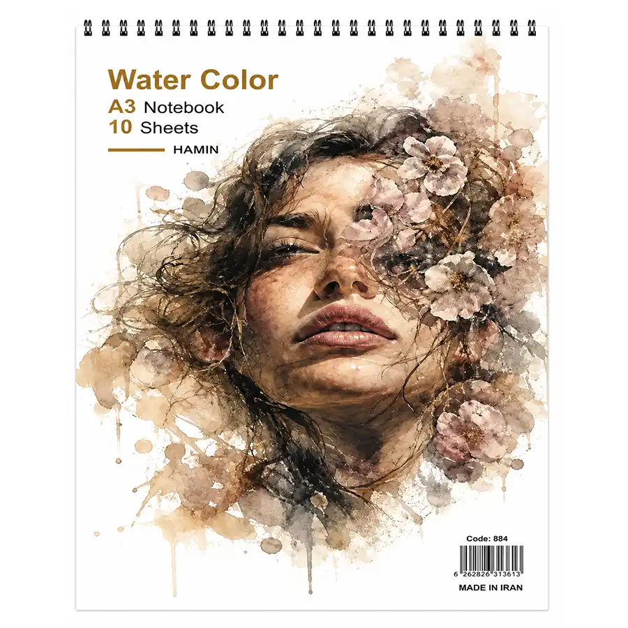 a4-watercolor-drawing-notebook-with-a-girl-and-flowers-design