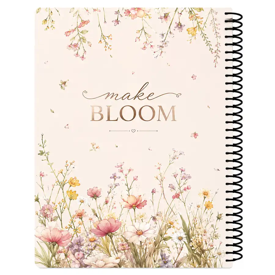 Workbook of 100 sheets, Lango Bloom series, design 2