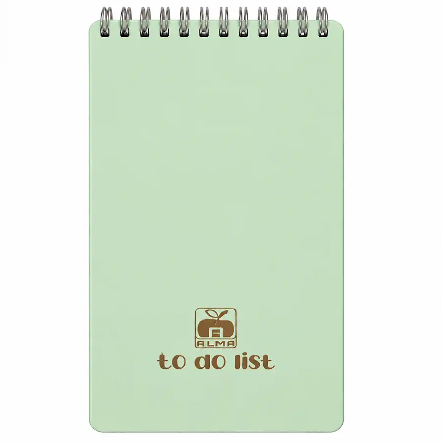 Notebook, 100 sheets, Nahal, Todolist model, pastel green color