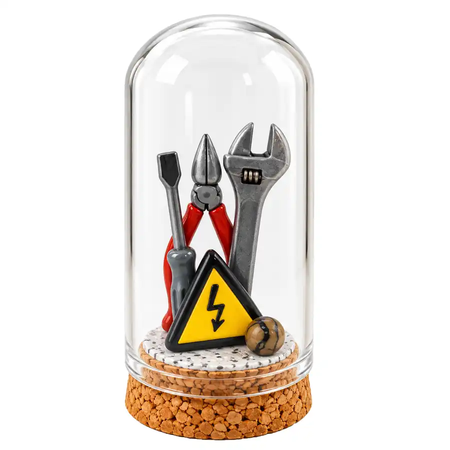 Miniature ball model of an electrical engineer, size 8
