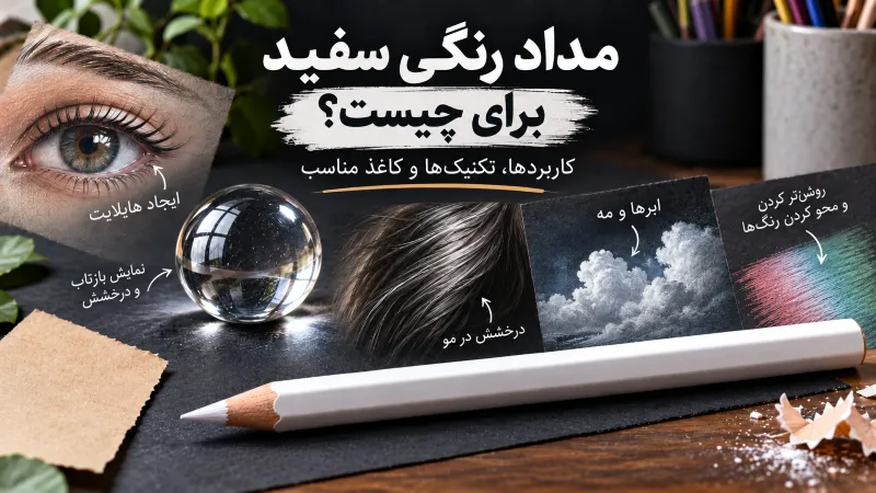کاربرد مدادی رنگی سفید چی است؟