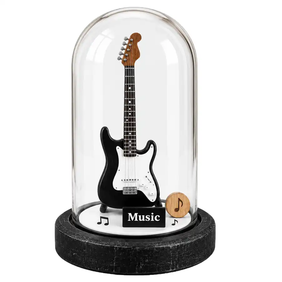 Miniature electric guitar model ball, size 9